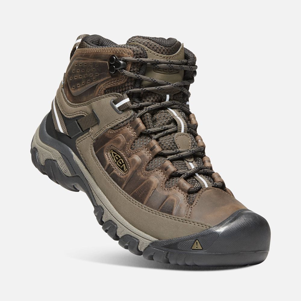 Keen Outdoor Bot Erkek Siyah Kahverengi - Targhee Iii Waterproof Mid - Türkiye VONR67984